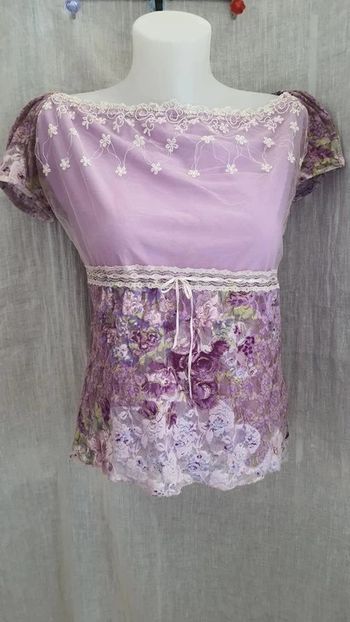 Tee-shirt mauve femme "Jacqueline RIU" Taille 2/38