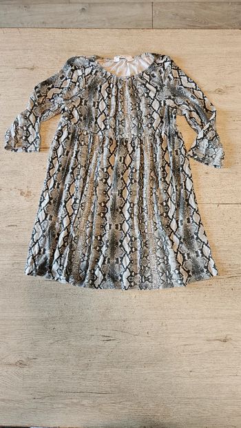 Robe courte à manches longues, légère, H&M, 6/8 ans, nickel