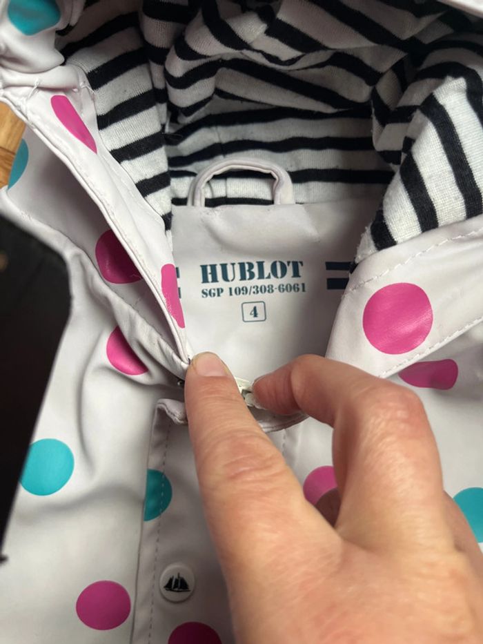 Coupe vent ciré imperméable fille 4/5 ans hublot - photo numéro 5