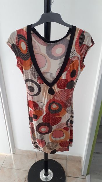 Robe mini multicolore