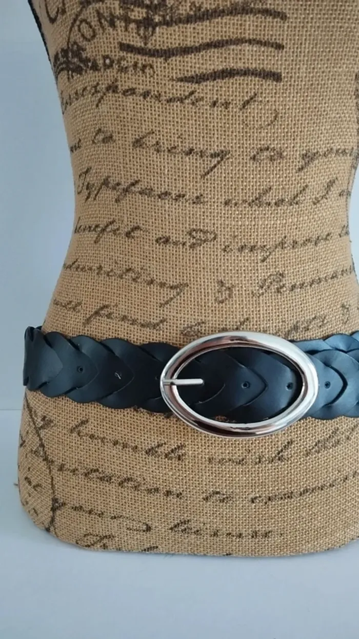 Ceinture noire croisée 90 cm - photo numéro 3