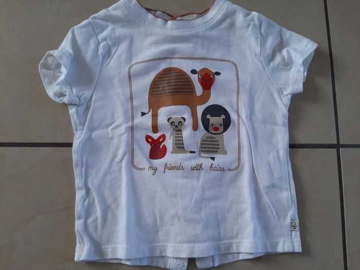 Tee shirt manches courtes garçon 6 mois