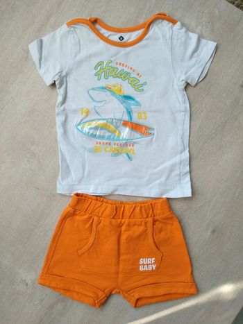 Ensemble tshirt et short, z, taille18 mois