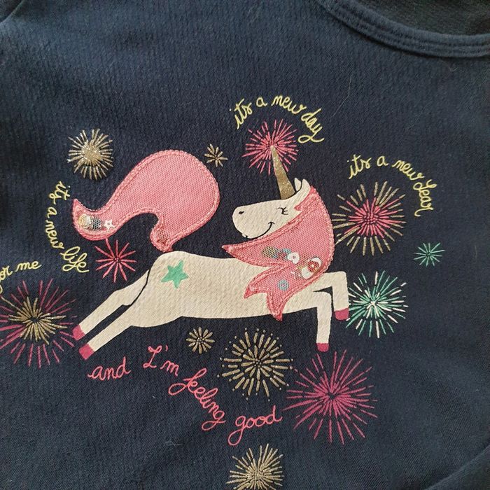 🩷 Tee-shirt ludique ML Kiabi 4 ans #emyfleury_4ansfille - photo numéro 3