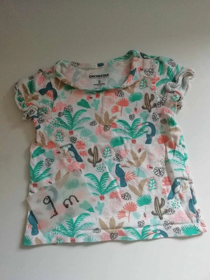 Réduction 50% si lot Trés joli tee shirt Orchestra 9 mois