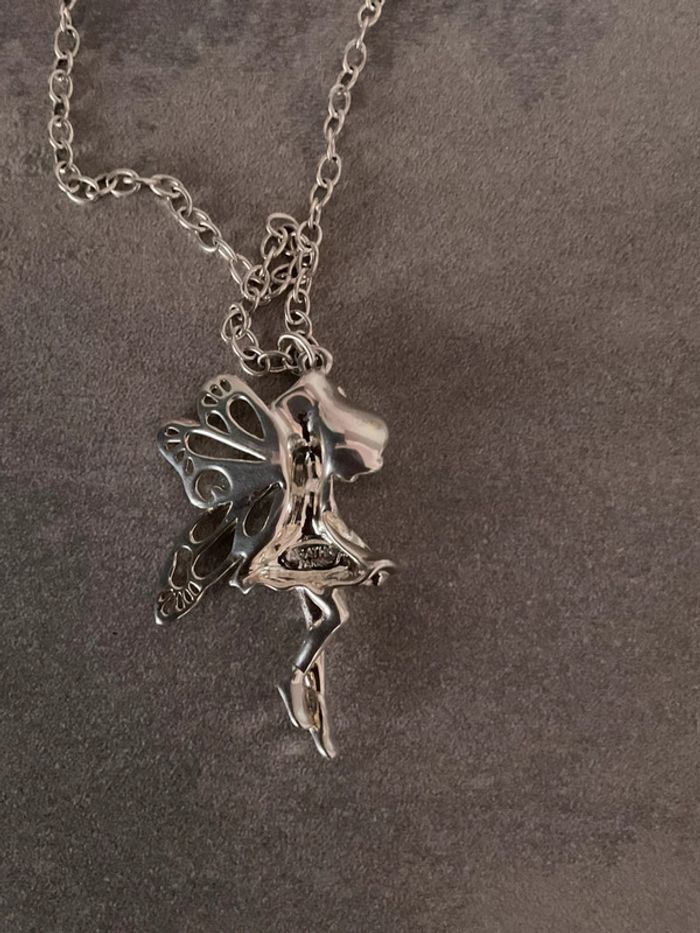 Collier en matière méthane , pendentif fée - photo numéro 5