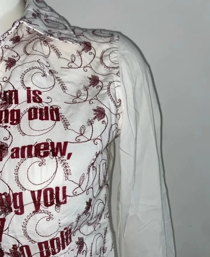Joli chemise Oxbow cintré brodé taille S - photo numéro 3