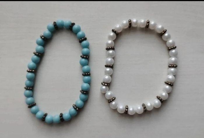 Lot de deux bracelets de perles - photo numéro 1