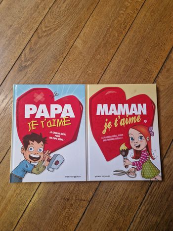 Lot de 2 bd papa et maman je t'aime