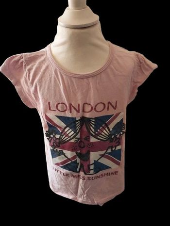 Tee-shirt Monsieur Madame rose Taille 6 ans
