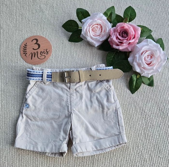 Short avec ceinture Sergent Major 3 mois neuf - photo numéro 1