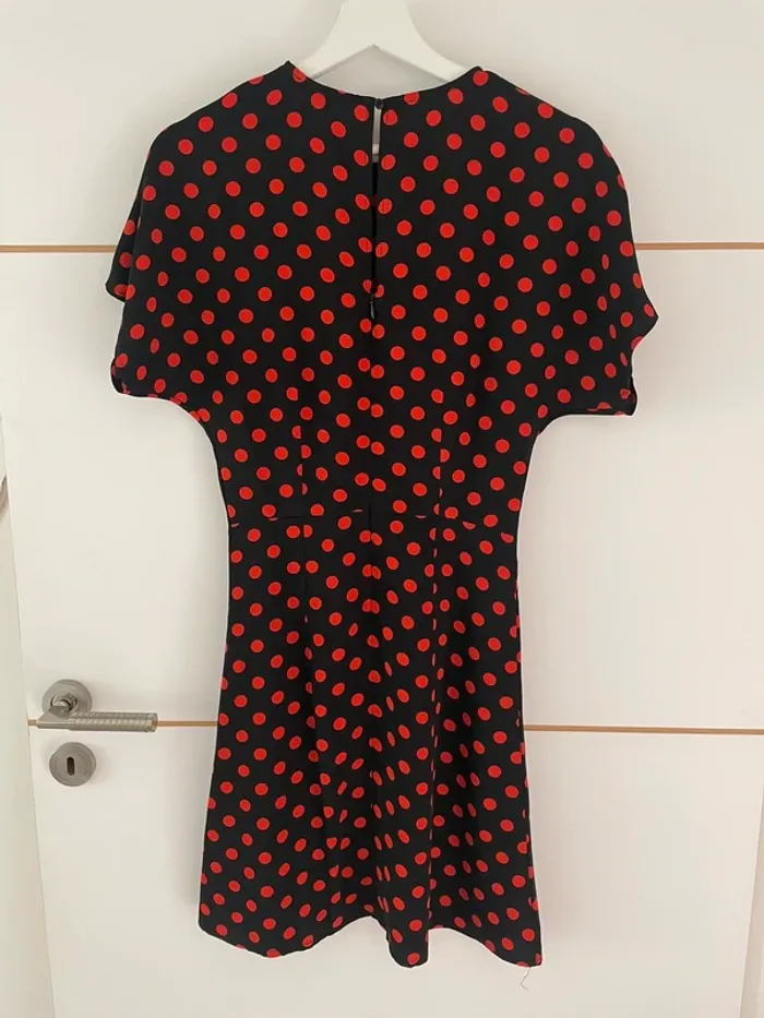 Robe noire à pois rouge 34 Etam - photo numéro 5