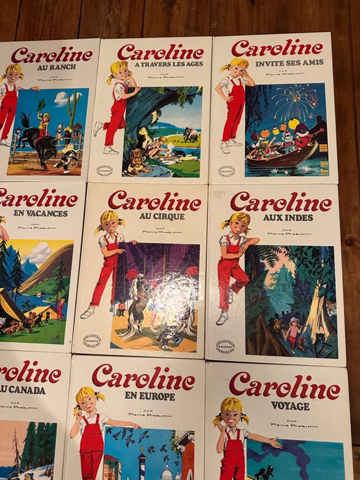 Très bon état - Lot de 14 livres anciens Caroline grands albums Hachette blancs bd - photo numéro 4