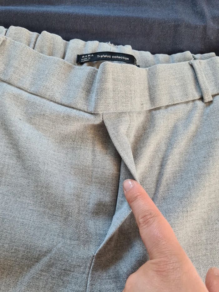 Pantalon gris 7/8 de chez Zara - taille XS - photo numéro 6