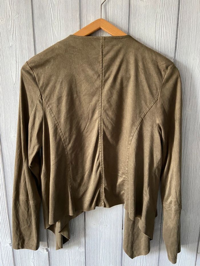 đ€ Veste en suĂ©dine kaki Pimkie Taille M đ€ - photo numĂ©ro 3