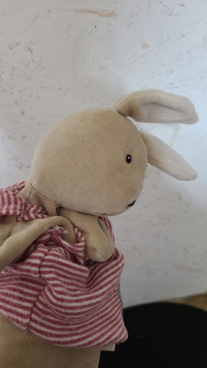 Lapin "Sylvain" MOULIN ROTY Doudou La Grande Famille - photo numéro 5