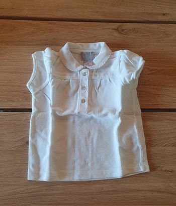 🌸 Tee-shirt polo bébé fille 9 mois 🌸 cyrillus 🌸