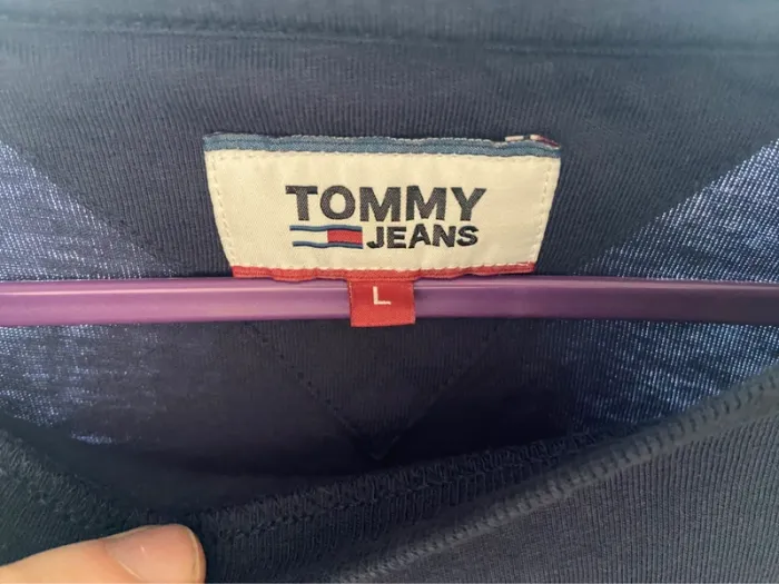 T-Shirt manches longues Tommy Hilfiger / Tommy Jeans bleu marine - photo numéro 6