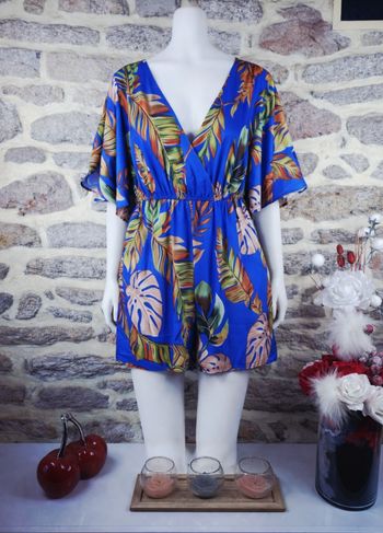 Combishort rêve bleu des îles multicolore Femme taille 54 marque Asos 🌺 