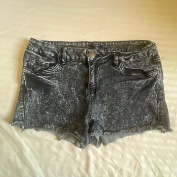 Short en jean noir kiabi