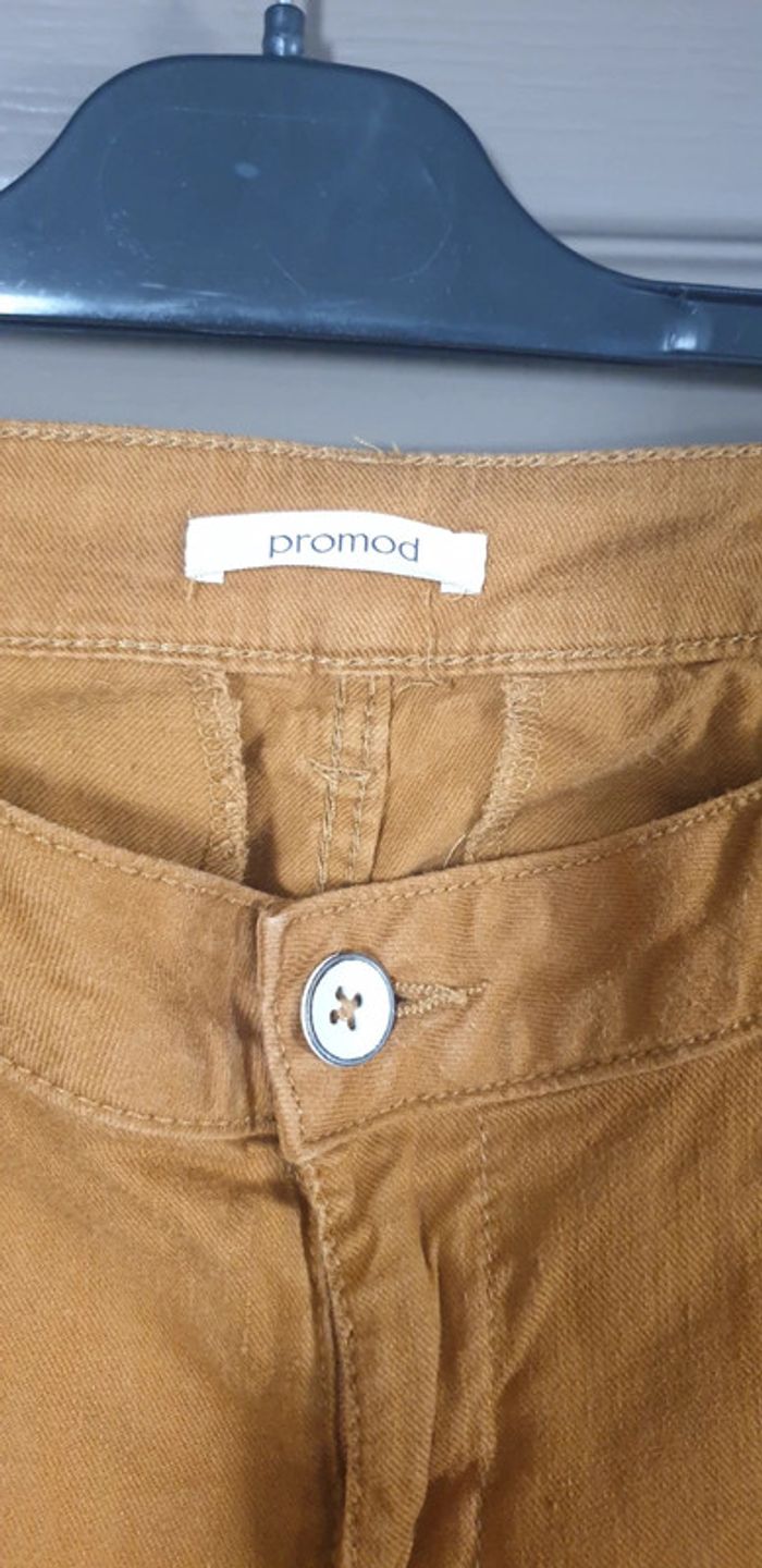 Pantalon été Promod moutarde - photo numéro 2