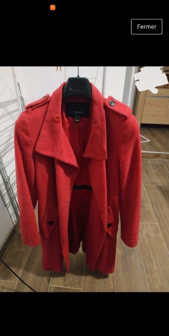 Manteau long taille 38 mango