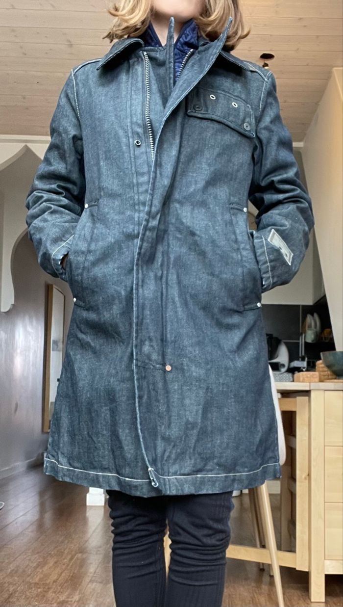 Trench G-Star jeans marine/gris S - photo numéro 7