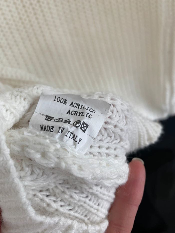 Pull blanc long - photo numéro 5