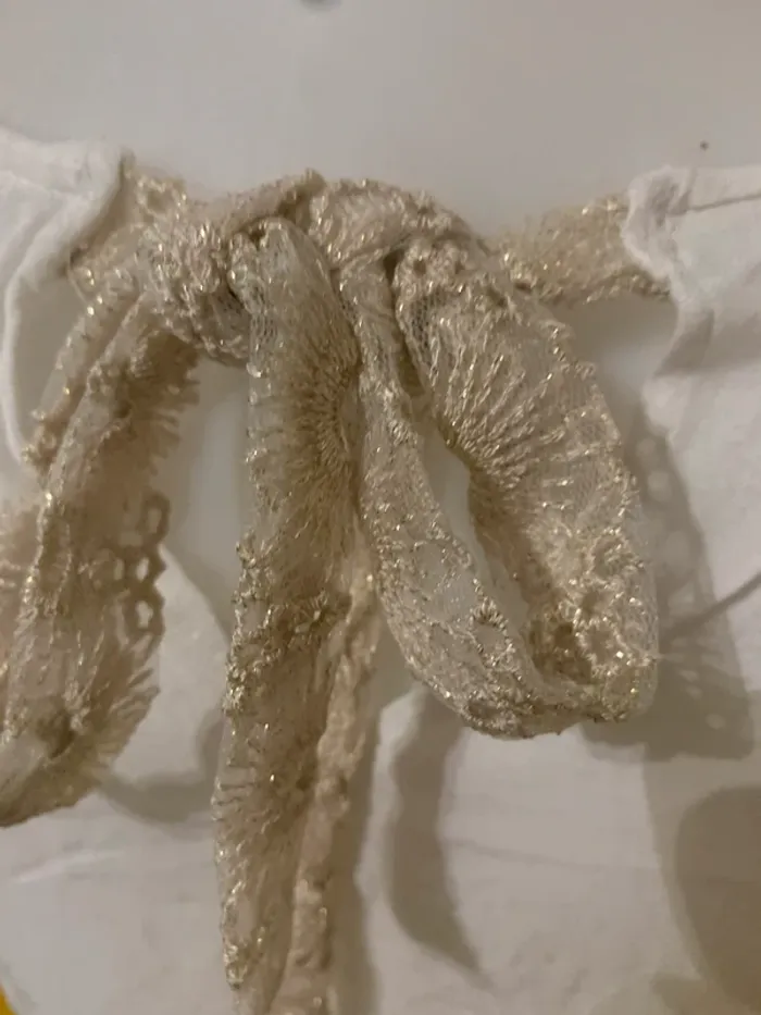 Tee shirt sans marque taille 38 blanc doré - photo numéro 6