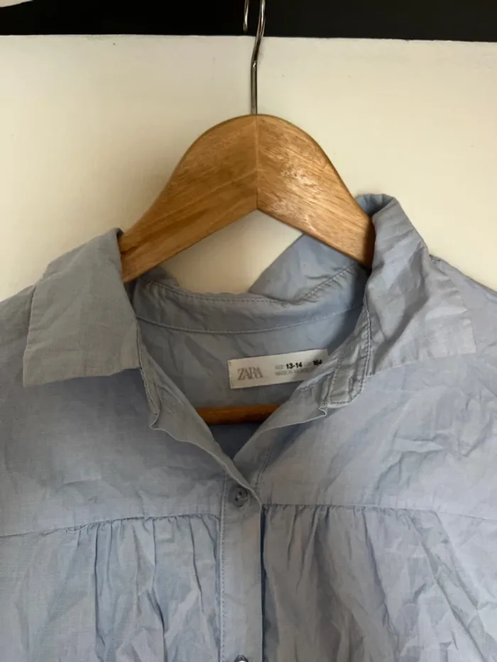 Superbe chemise bouffante parisienne - neuve - Zara - taille 13/14 ans (=Xs/S) - photo numéro 2