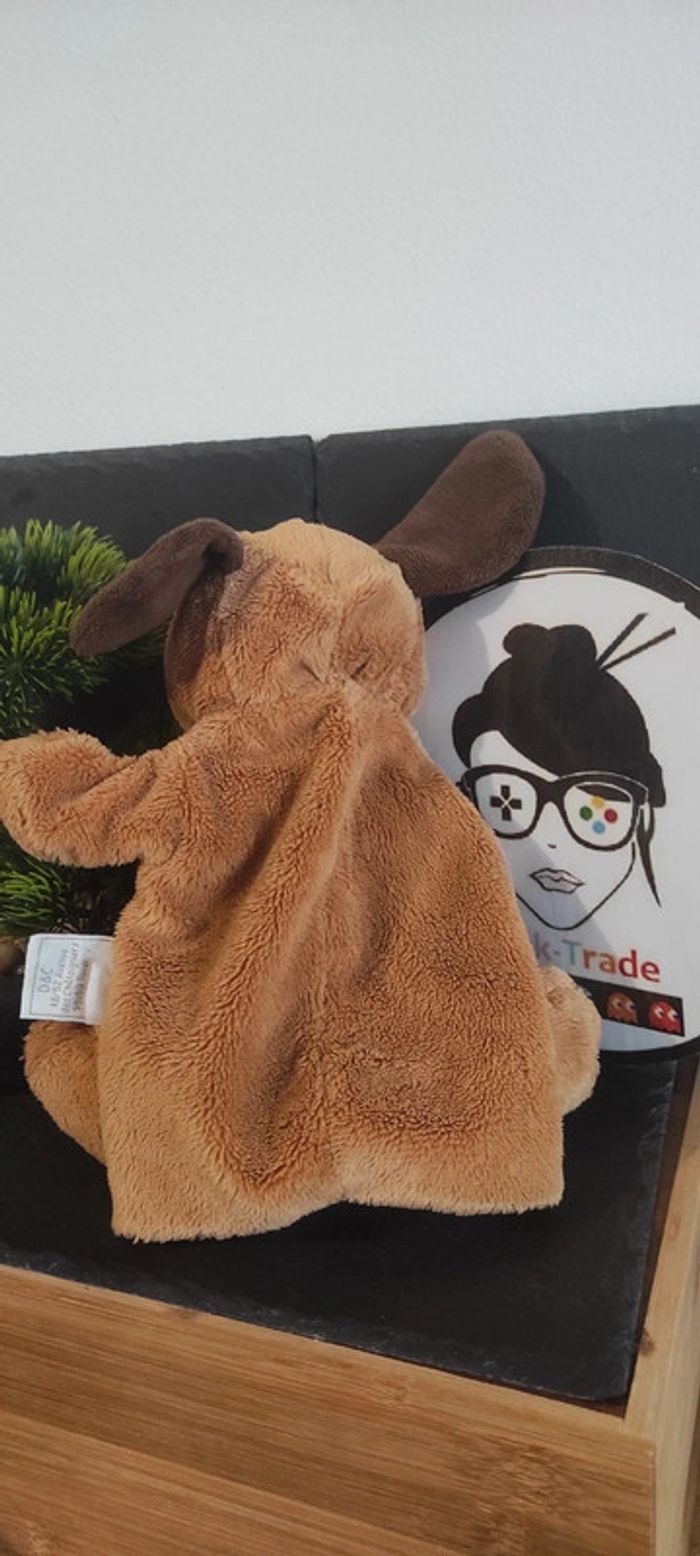 Doudou Marionnette Mario Chien marron Histoire d'Ours poche 20cm - photo numéro 2