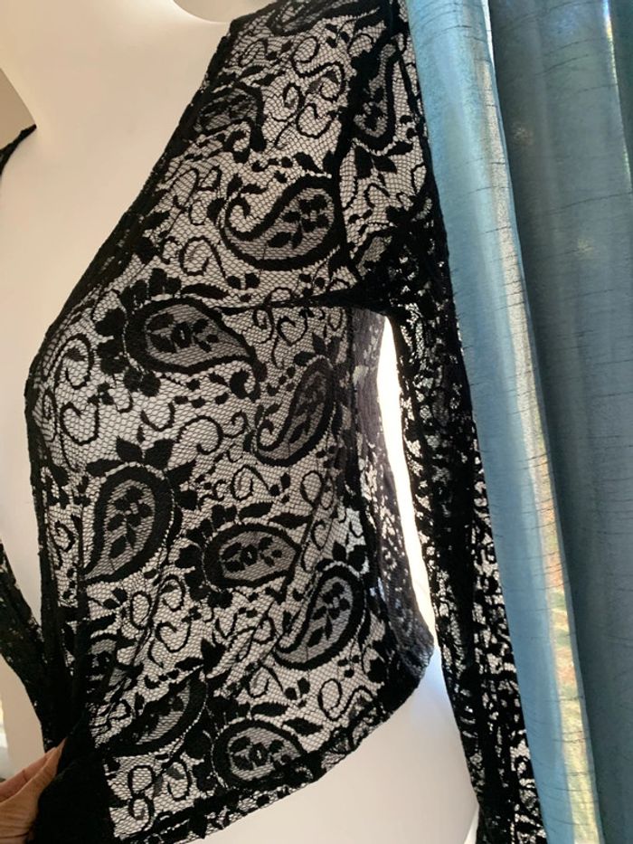 Veste Comme une femme dentelle noire taille 38 - photo numéro 3