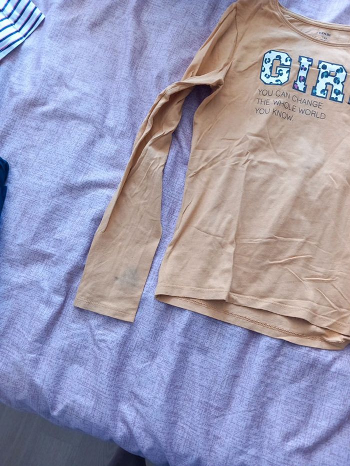 Lot de 9 tee-shirts manche longue 12 ans - photo numéro 4