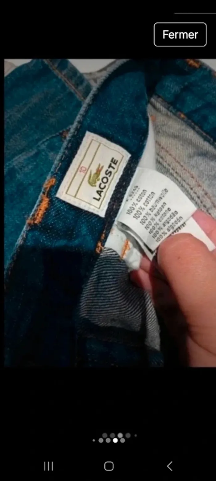 Jean lacoste  skinny fit - photo numéro 3
