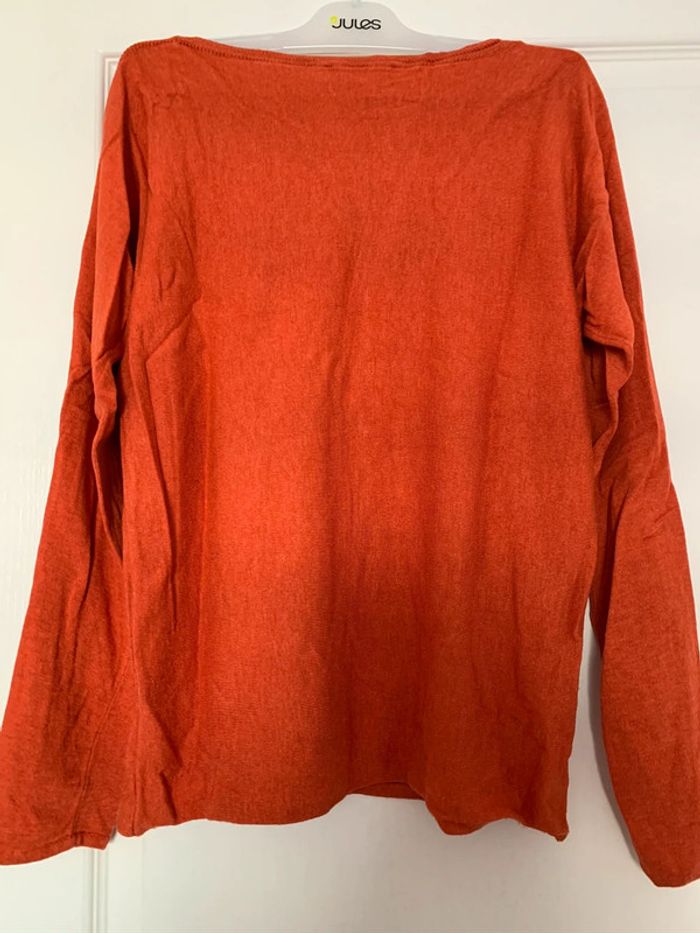 Pull Promod T. S orange - photo numéro 3