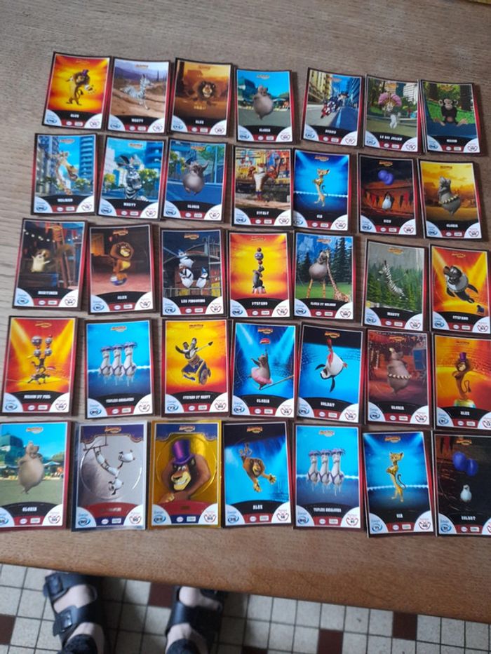Lot cartes collection Madagascar DreamWorks 2012
