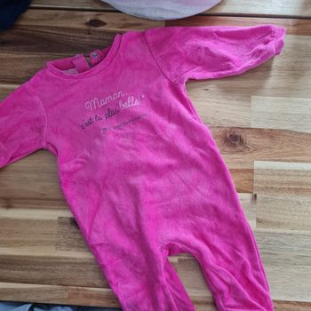 Pyjama velours 9m 🩷