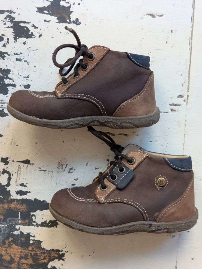 Chaussures montantes en cuir marron André – Taille 23 - photo numéro 3