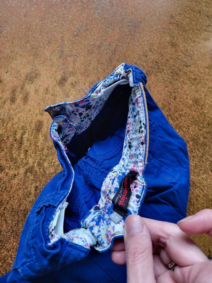 Pantalon bleu électrique style ethnique catimini 4ans - photo numéro 5