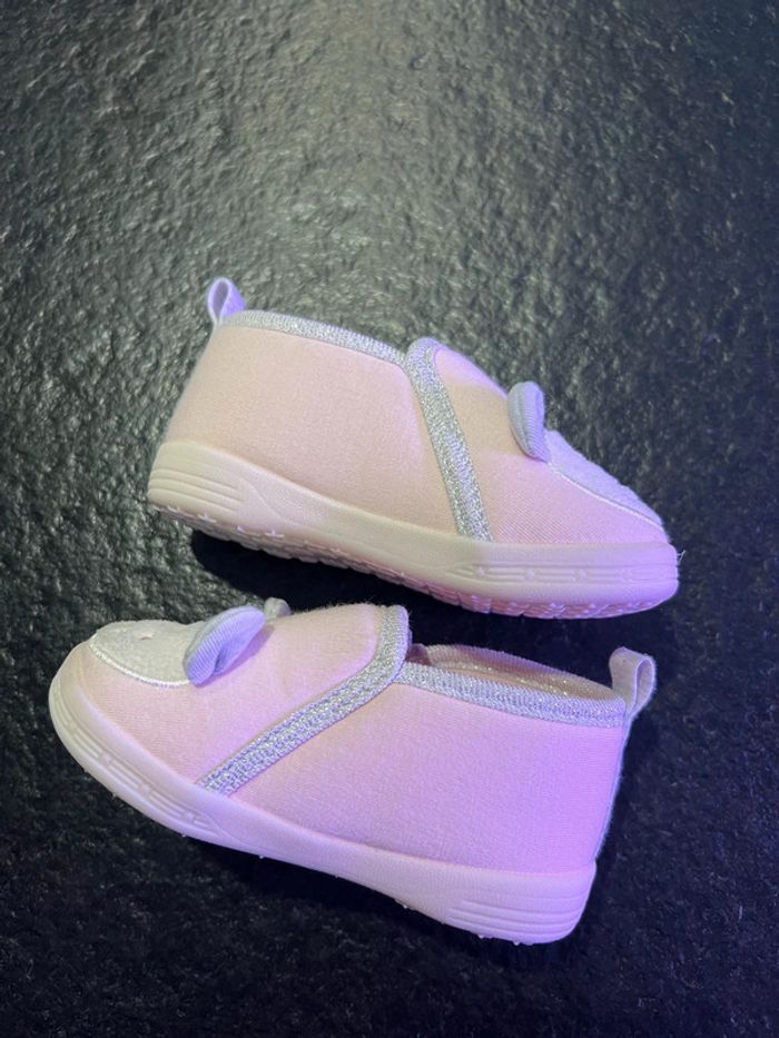 Chaussons rose pale bébé fille 20 Obaïbï - photo numéro 2