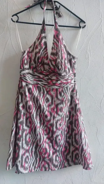 Tunique dos nu colorée à motifs Taille 38