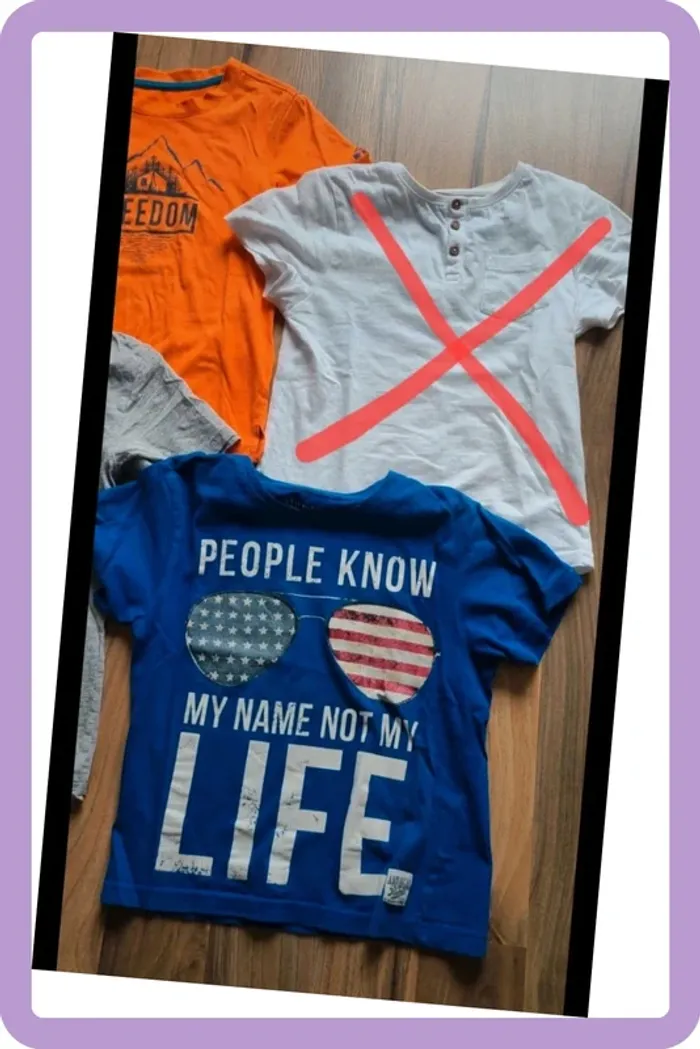 Lot de 3 t-shirts courts 8 ans - photo numéro 4