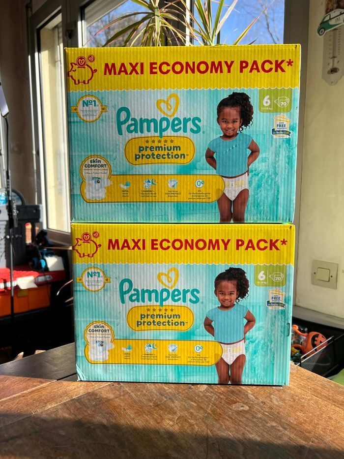 Couche taille 6 Pampers Premium protection taille 6 : 140 Couches