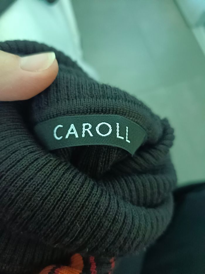 Haut col roulé femme Caroll, taille 36 - photo numéro 6