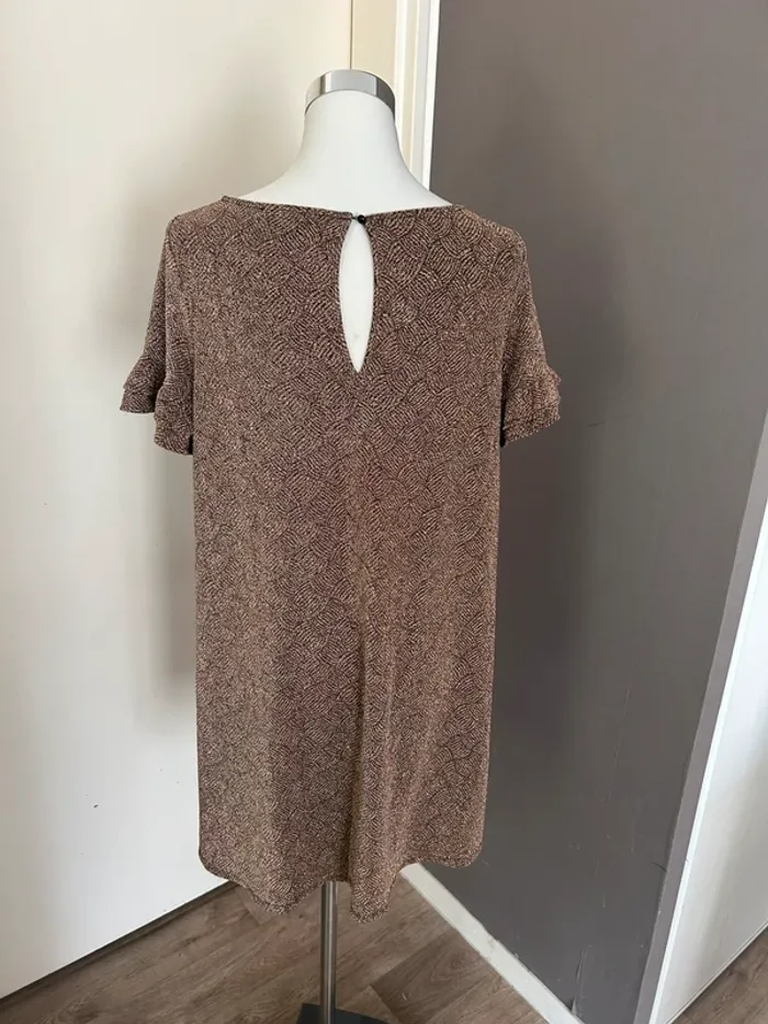 Sezane robe Janet , noire dorée taille M/38 - photo numéro 6