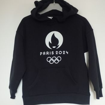 Sweat à capuche fille 5/6ans Neuf JO Paris 2024
