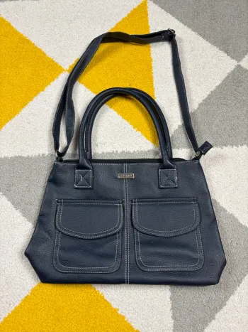 Sac à bandoulière Ted Lapidus | Bleu marine | Taille 34 X 23 cm