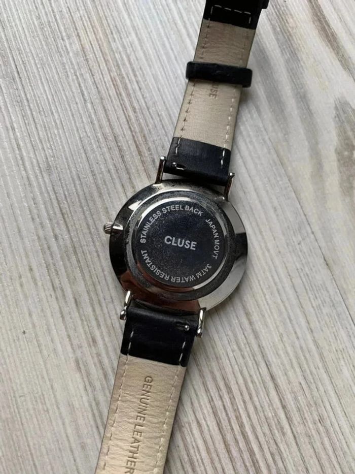 Montre Cluse en cuir noir pour femme - photo numéro 5