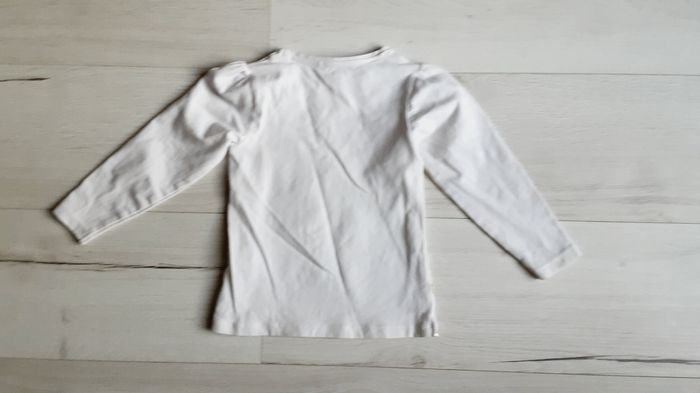 Vêtement fille tee-shirt manches longues blanc Disney Bambi Orchestra 3 ans Neuf - photo numéro 3