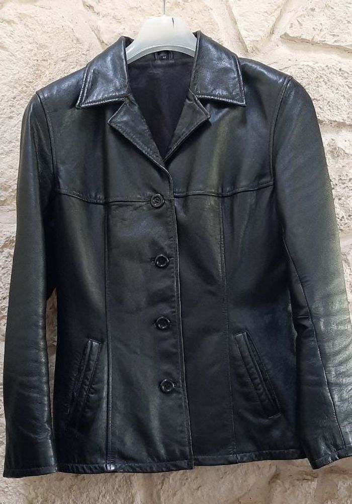 Veste en cuir d'agneau